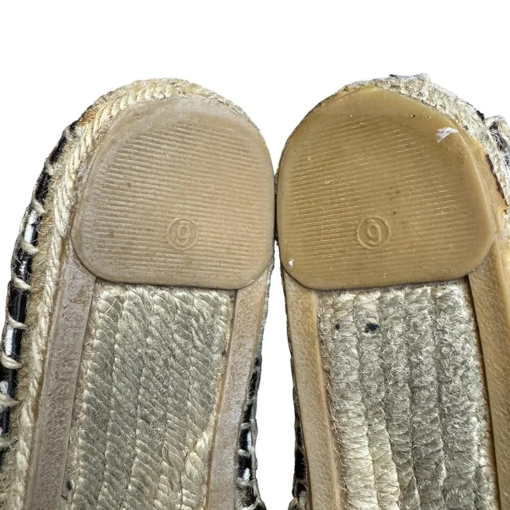Tory Burch Shoes Womens Size 6 Brown Fur Espadrille Flats Animal Print Casual